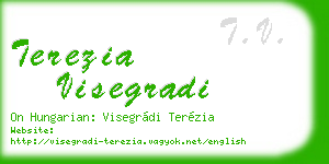 terezia visegradi business card
